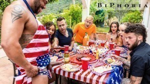 Biphoria - Hot AF 4th of July Bi Orgy Pool Party