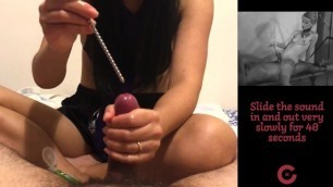 Young Couple Sounding and Vibrator JOI