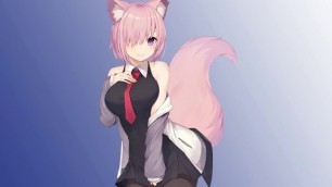 Busty Kitsune Teacher Gets Turned on after Catching you Drawing Lewd Art in Class!