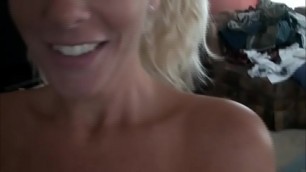 Milf Sucks My Cock and Jacks Me Off into Her Mouth